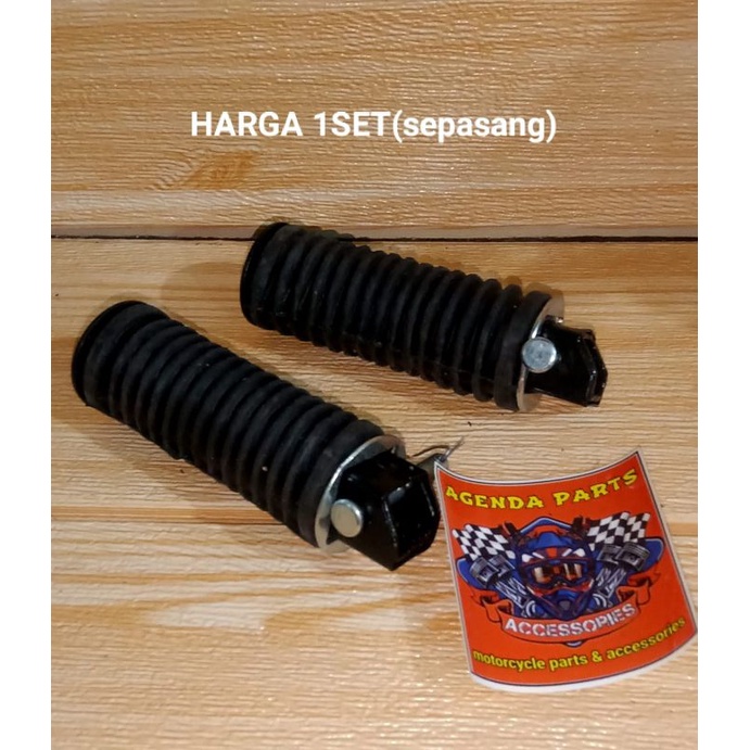 KARET STEP BESI FOOT STEP HONDA WIN-GL-CB HARGA SEPASANG KIRI KANAN