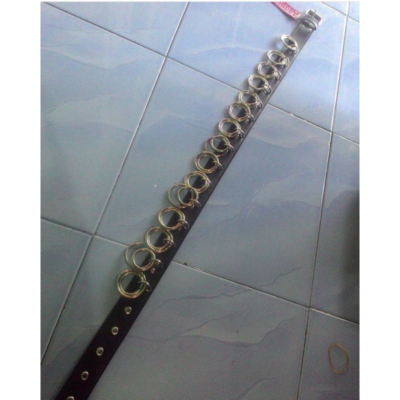 Eightball full double ring O belt / sabuk spike /sabuk punk