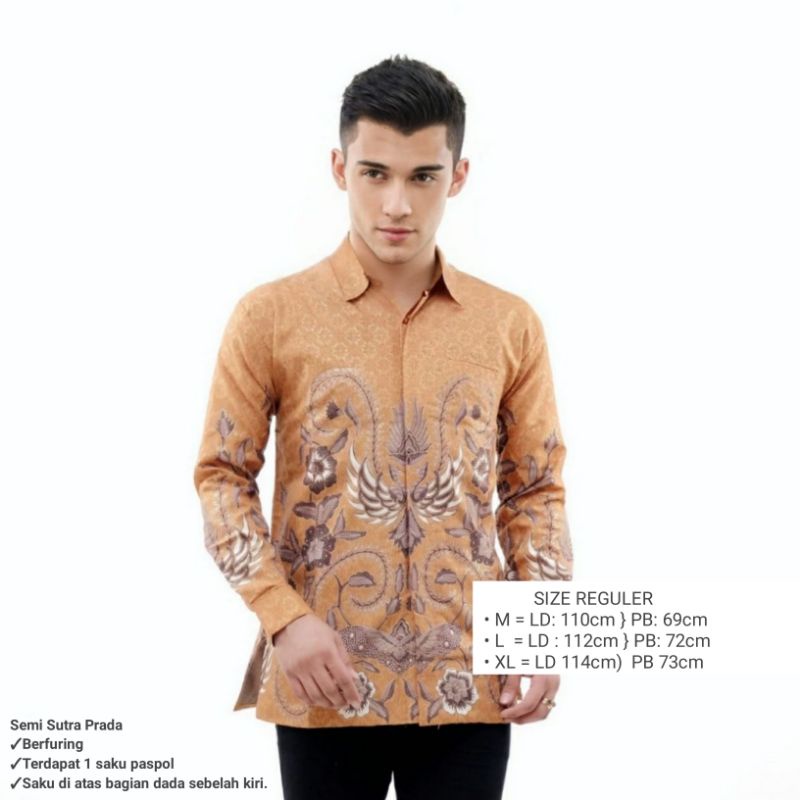 Kemeja Batik Pria Furing Eksekutif Kantor Terbaru Murah Nyaman High Quality Tidak Luntur Batik Pekalongan Original Kode16PJ