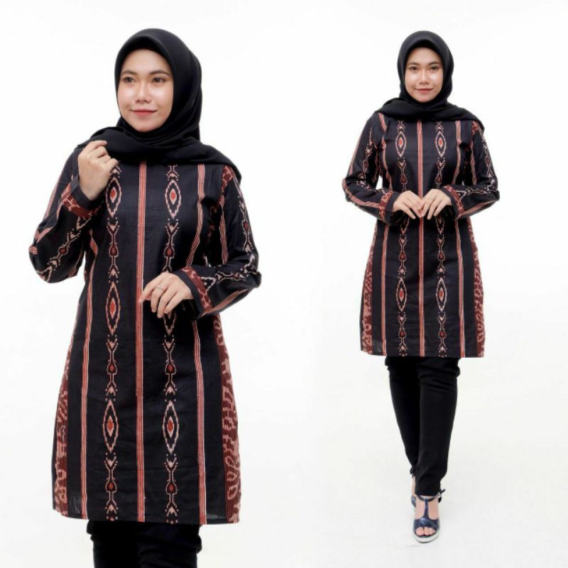 Tunik Batik 2021/ Tunik Modern/ Atasan wanita/ Baju Muslim