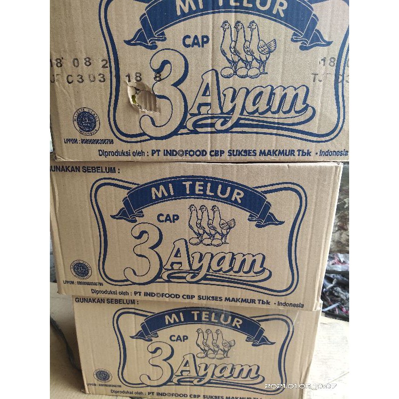 MIE 3 AYAM 20 BKS.SATU DUS