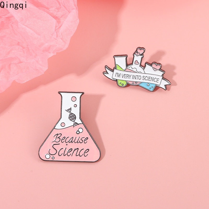 Bros Pin Enamel Desain Kartun Botol Kimia Untuk Anak