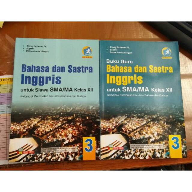 Buku Sepaket Buku Guru Dan Siswa Bahasa Dan Sastra Inggris Kelas Xii Edisi Revisi Shopee Indonesia