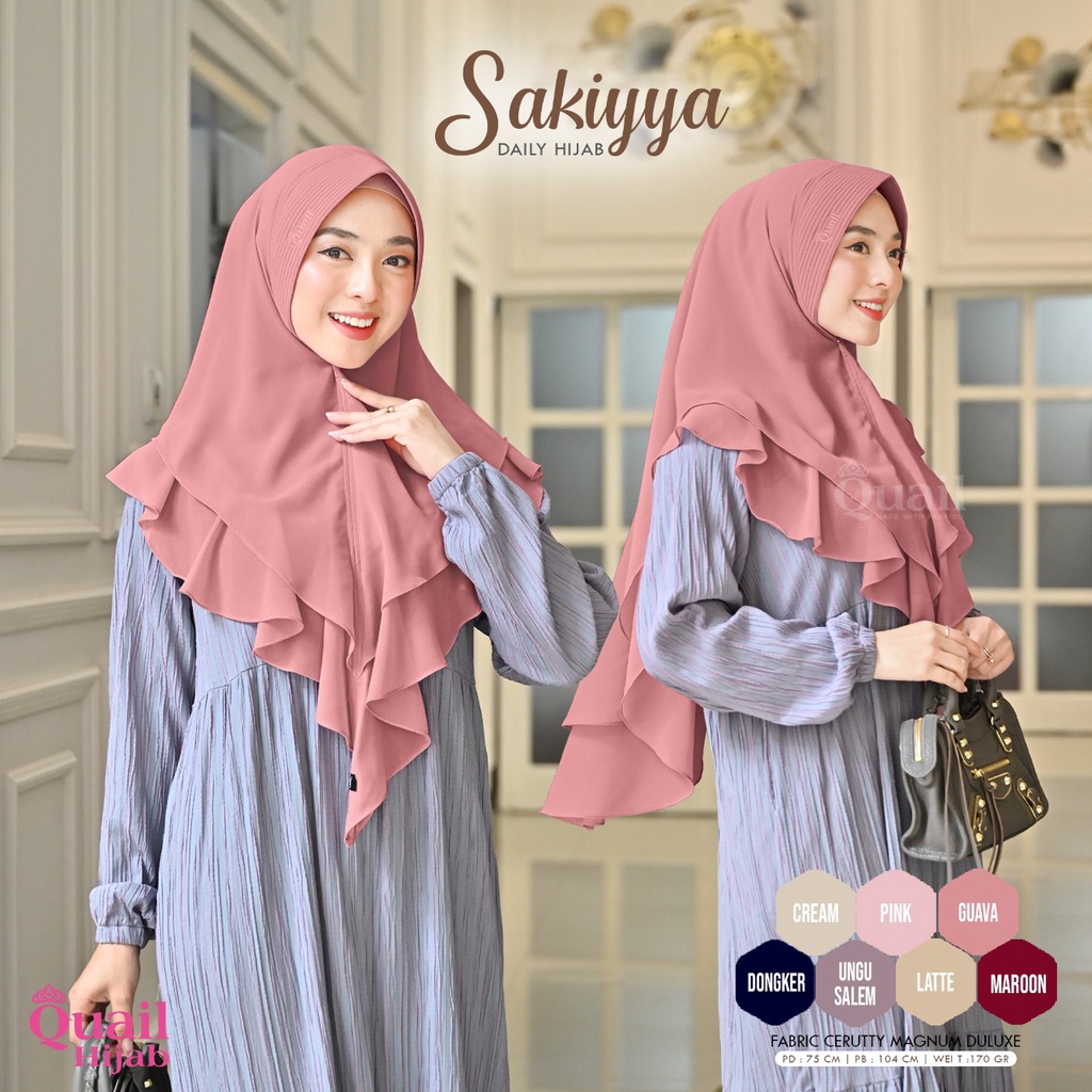 HIJAB INSTAN CERUTY QUAIL HIJAB SAKIYYA
