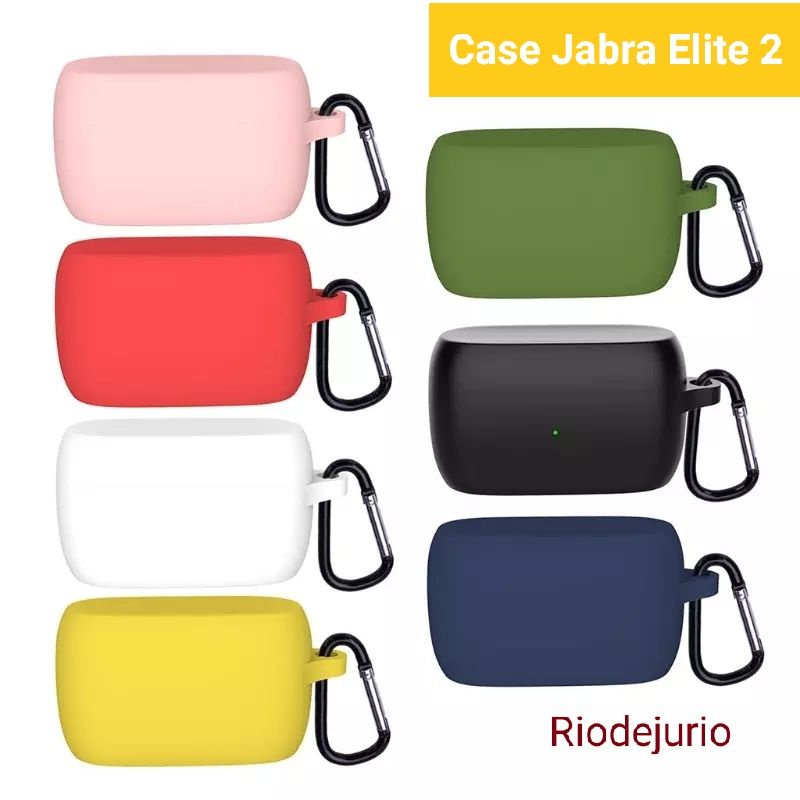 Case Casing Silicon Protective Jabra Elite 2 + Carabiner / JabraElite / Jabraellite 2