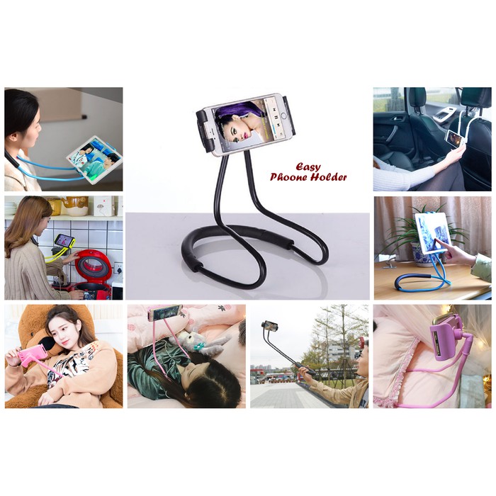 [TERMURAH] LAZY NECK PHONE HOLDER LEHER HP LAZYPOD LAZYNECK HP