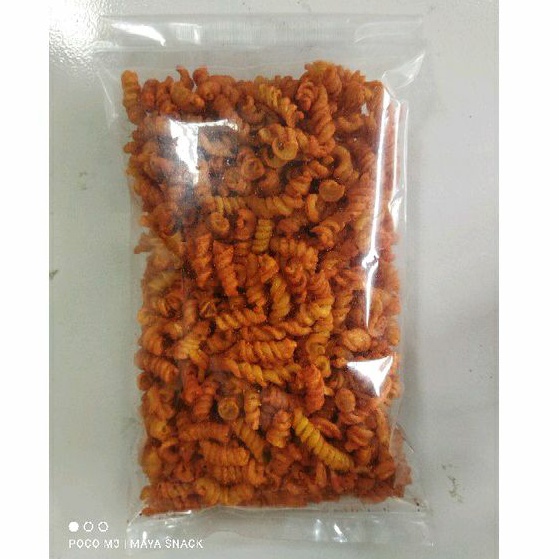 

Makroni Spiral Kriuk Pedas Balado 250gr & 500gr / Snack Makaroni Kiloan / Jajan Murah