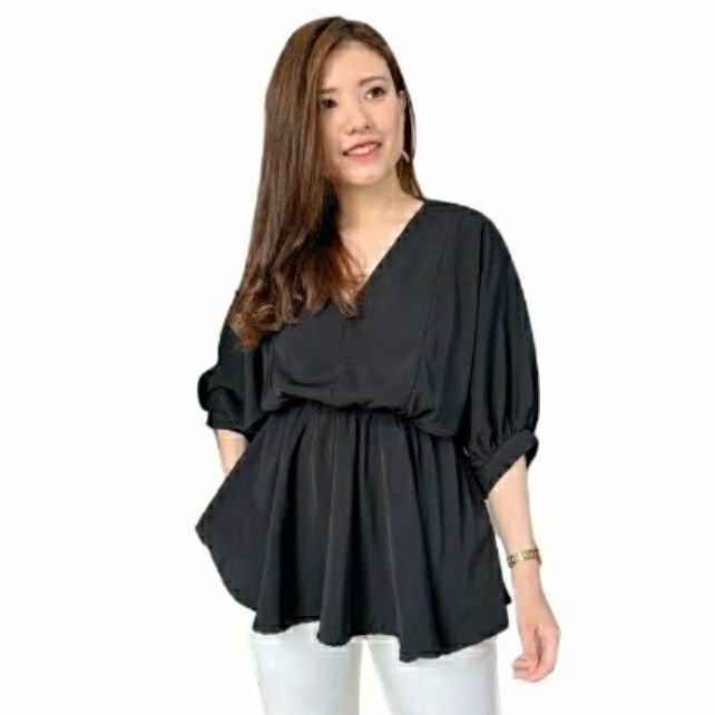 BIG SIZE L-4XL BAJU ATASAN BLUS WANITA KEKINIAN / BAJU WANITA / BAJU IBU IBU / ATASAN CEWEK TERBARU