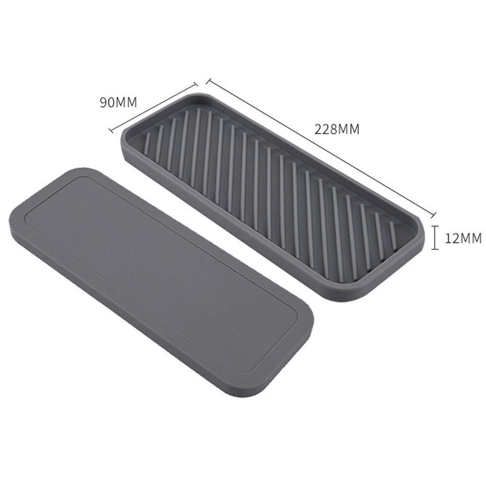 Chookyy Sabun Cuci Piring Silikon Meja Scrubber Sikat Spons Botol Organizer Sink Tray