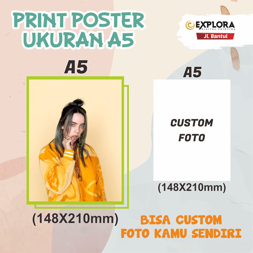 (A5) CETAK POSTER CUSTOM HARGA TERMURAH