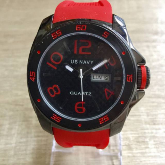 Original US NAVY Jam Tangan Pria USN 63180 2BR