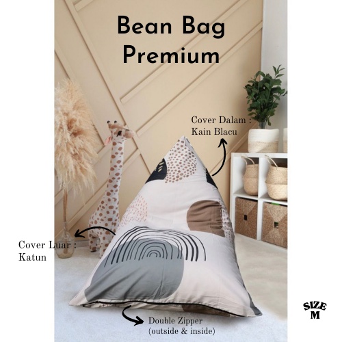 Jual BEAN BAG PREMIUM DOUBLE COVER PLUS ISI / Bean Bag Murah / Bean Bag