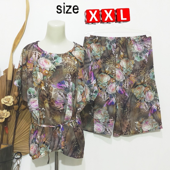 SETELAN CELANA PENDEK XXL / SETELAN KULOT JUMBO  / BABYDOLL / PIYAMA / BAJU TIDUR (pilih motif)