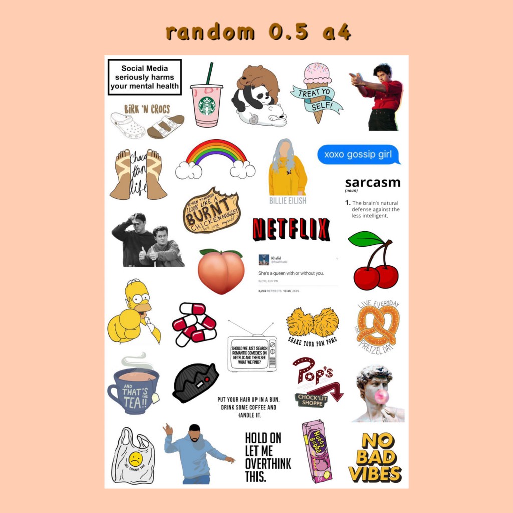 

STICKER TIMBLR RANDOM 0.5 A4