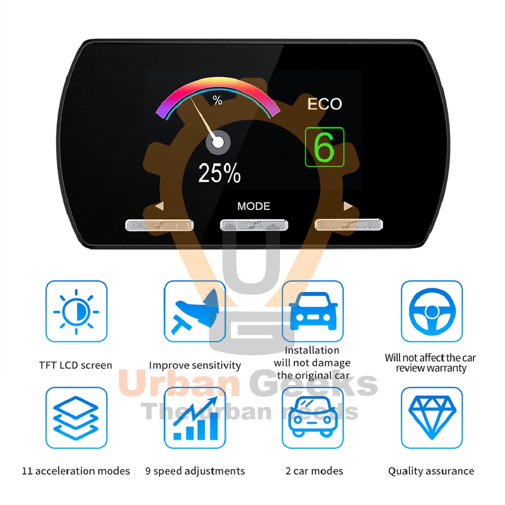 Car Electric 9 Drive Throttle Controller F2 Gas Booster