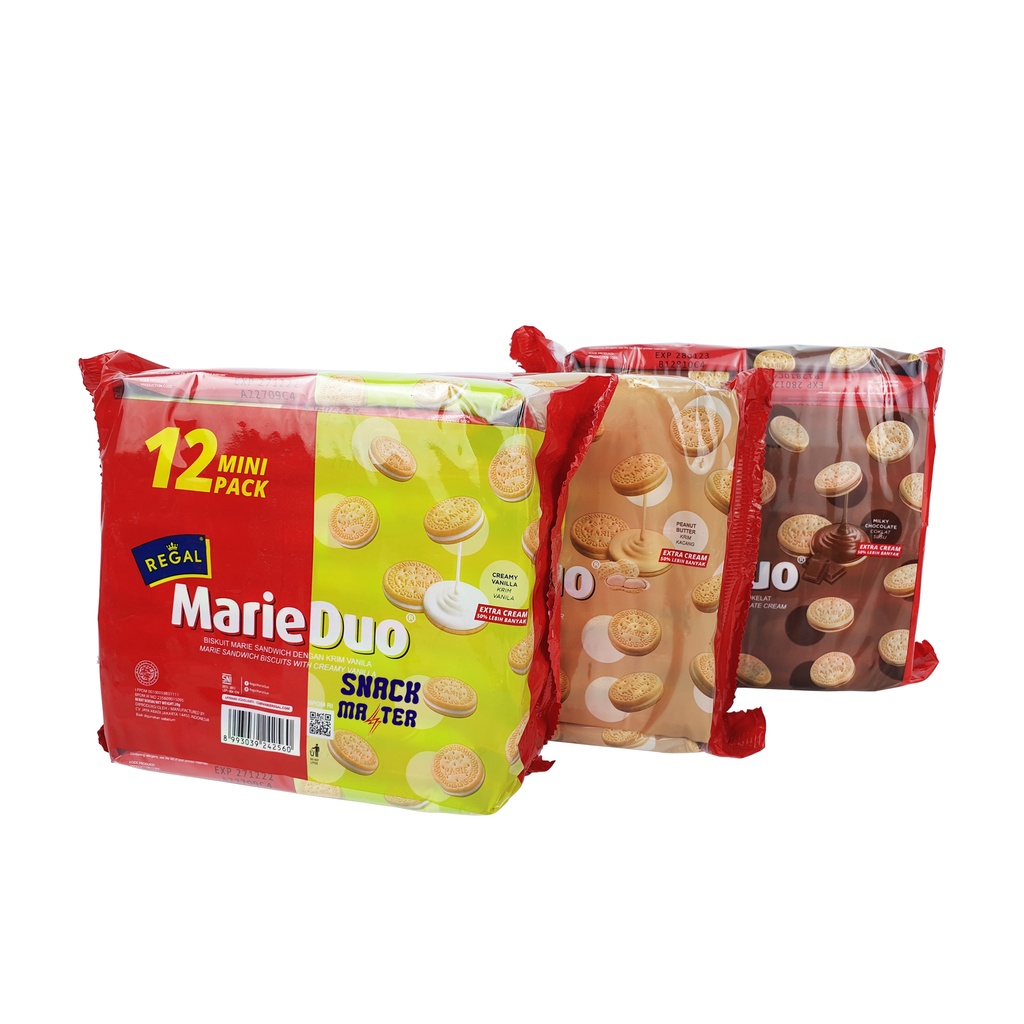 

Marie Duo Biskuit Marie Regal Pack - Netto 12 bks x 20 gr