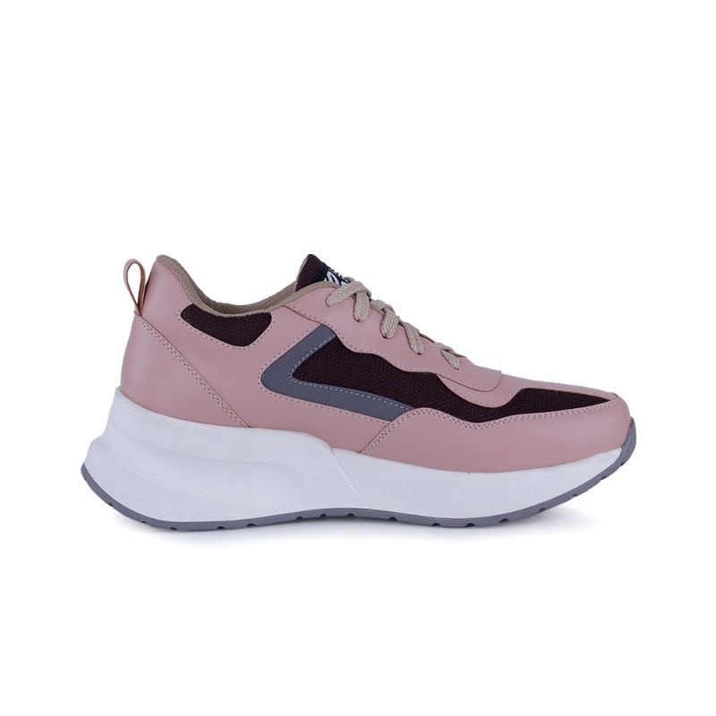 ORIGINAL Sepatu Casual Sneakers Wanita Dewasa Pink Putih Terbaru | Sepatu Sport Cantik Kekinian | Sepatu Olahraga Cewe | Sepatu Distro Premium Material | Sepatu Style Korea Japan Simple Elegan