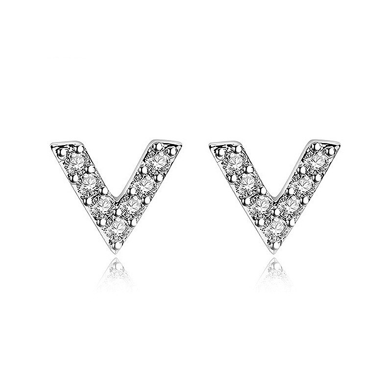 50 buah desain perak Italia 925 anting-anting wanita asli Korea fashion perhiasan anting[tidak mudah luntur] [tidak alergi]-49