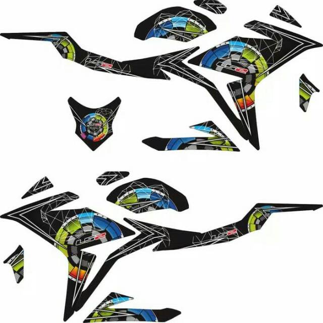 Sticker All New CBR150R Striping LS2 Helmet