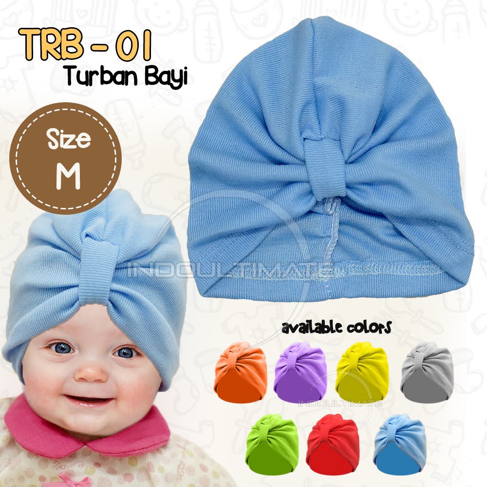 Topi Turban Anak Bayi Perempuan Turban Kerudung Bayi Anak Perempuan Kupluk Bayi TRB-01