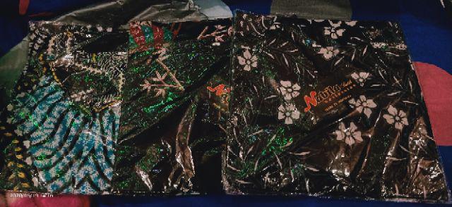 Nabila Batik Jumbo M / 10xl Kemeja Lengan Pendek Motif Daun Kering Murah Batik Jumbo