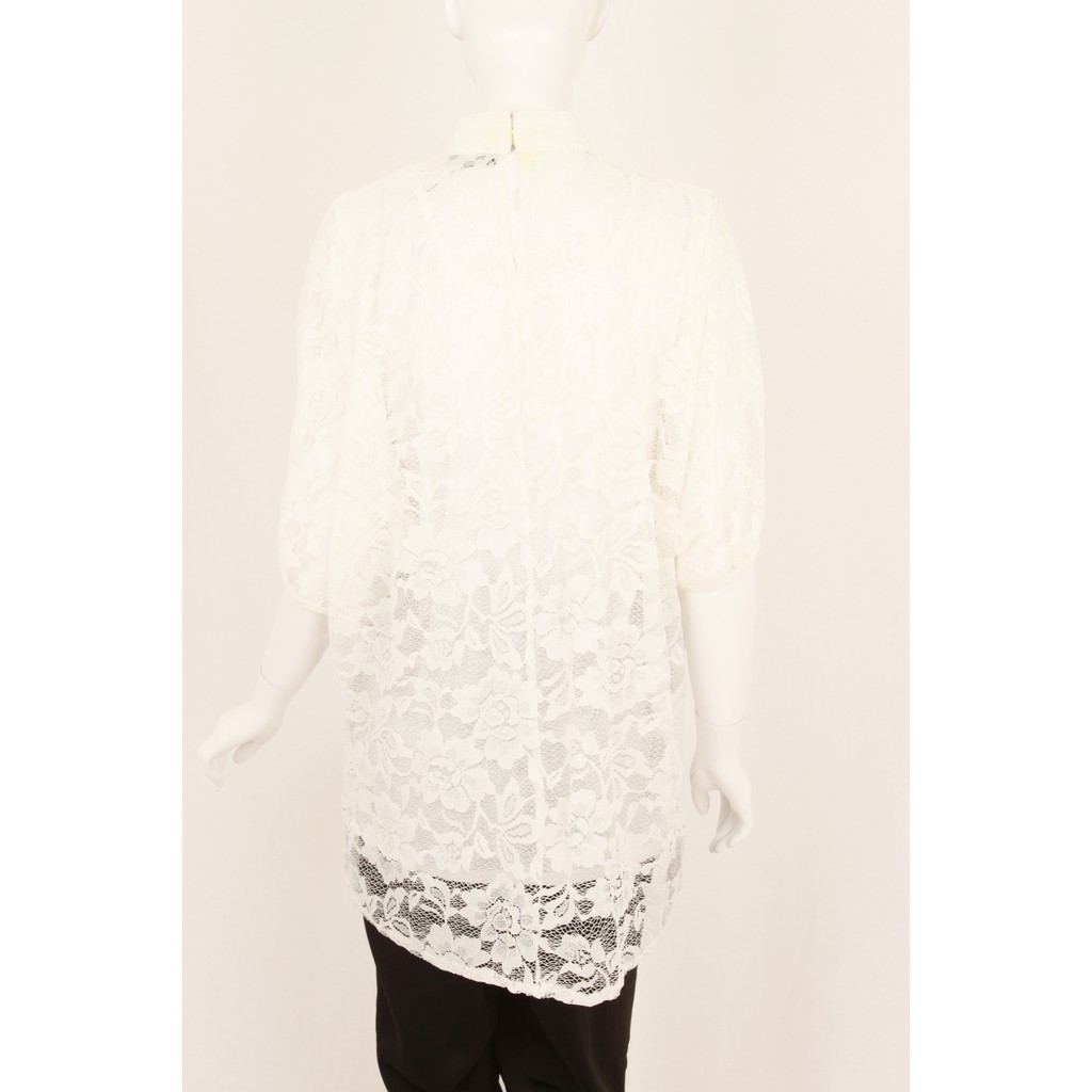 ICONS DOLMAN S/ LACE BLOUSE WANITA KOREA CANTIK ELEGAN MODERN BLIC3915BB