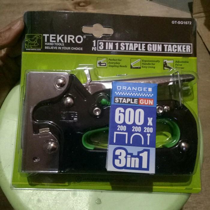 

New Best Seller Stapl | Steples 3 In 1 Tekiro +Isi Steples Refill Stapler Gun 3In1 3 Bentuk