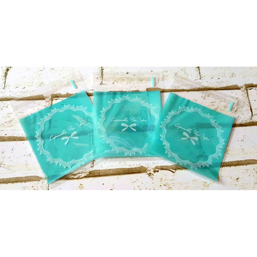 

Plastik Fancy Cookies - Kue - Permen - Accessories Lace Blue 10x10
