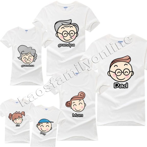 Baju Kaos Keluarga Family Couple Gathering Request Nama Custom Termurah Big Family