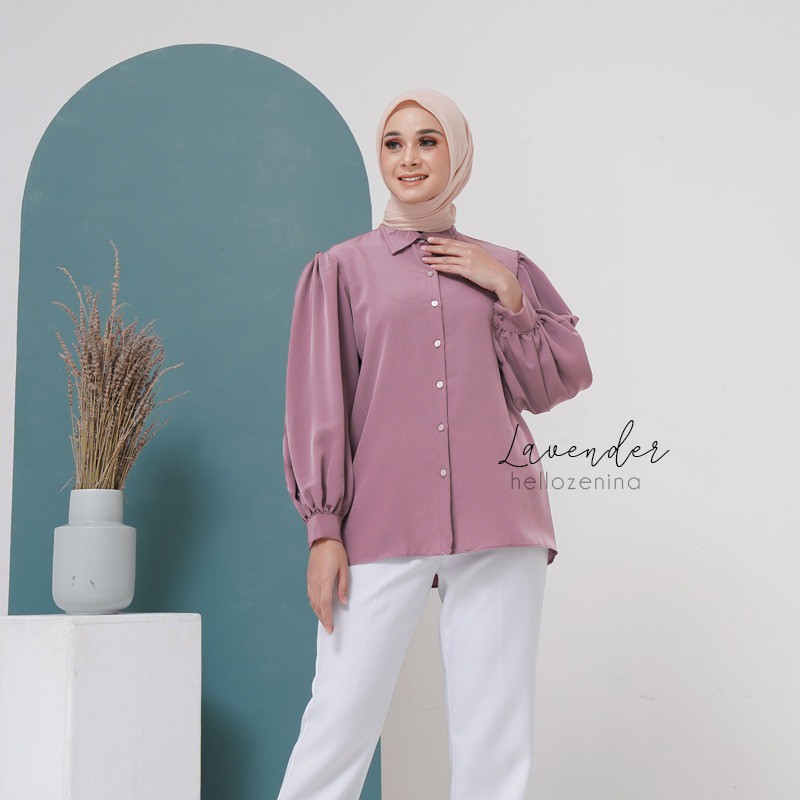 Atasan Kemeja Wanita Zinnia Hello Zenina-4