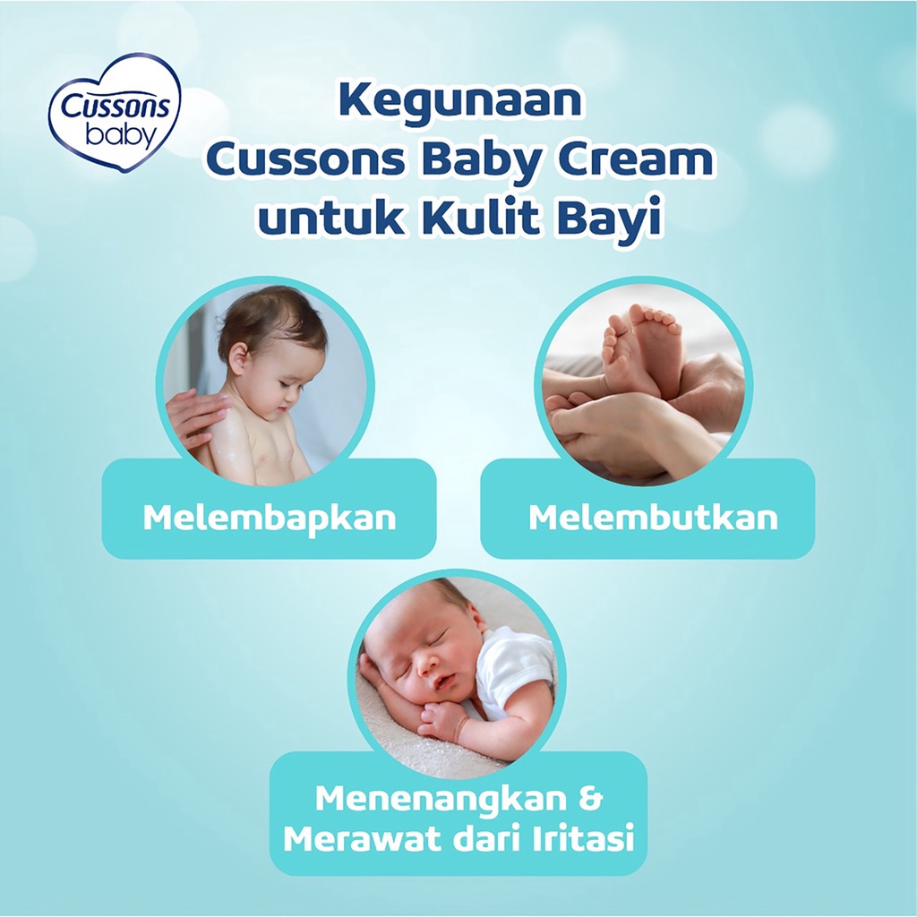 [ 2 PCS ] Cussons Baby Cream Mild &amp; Gentle - Krim Bayi 50gr X 2