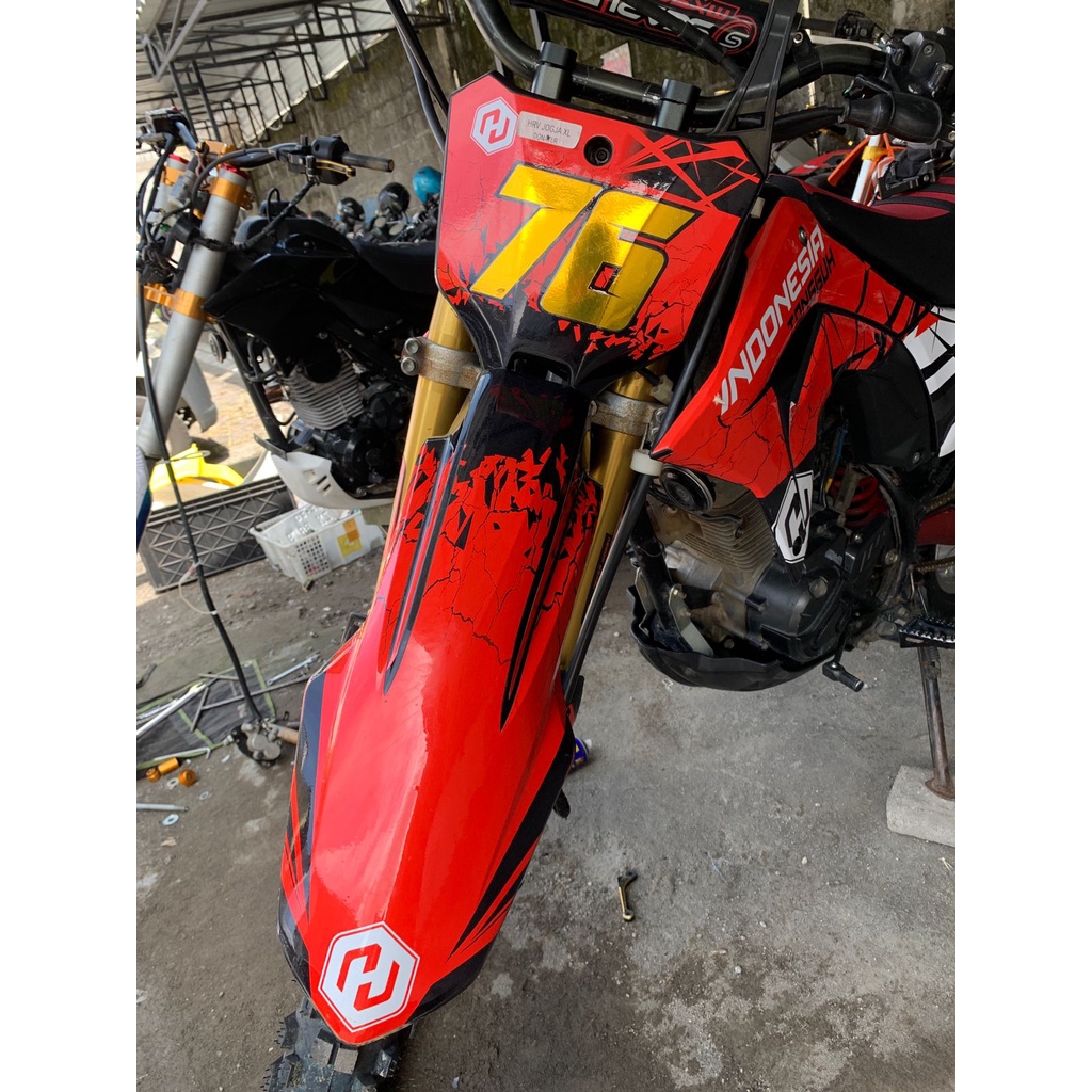 Sparkboard Spakbor Slebor Depan HRV CRF 150L 250 450R 2021 Papan Plat Nomor 450 R PNP CRF 150 L TERBARU