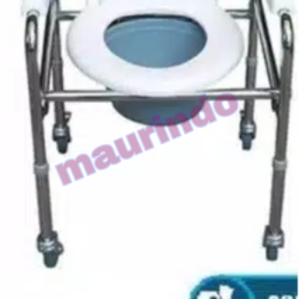 (Original) COD - Comode Kursi BAB Commode Chair Bisa Lipat Dengan Roda Exp Lama Termurah