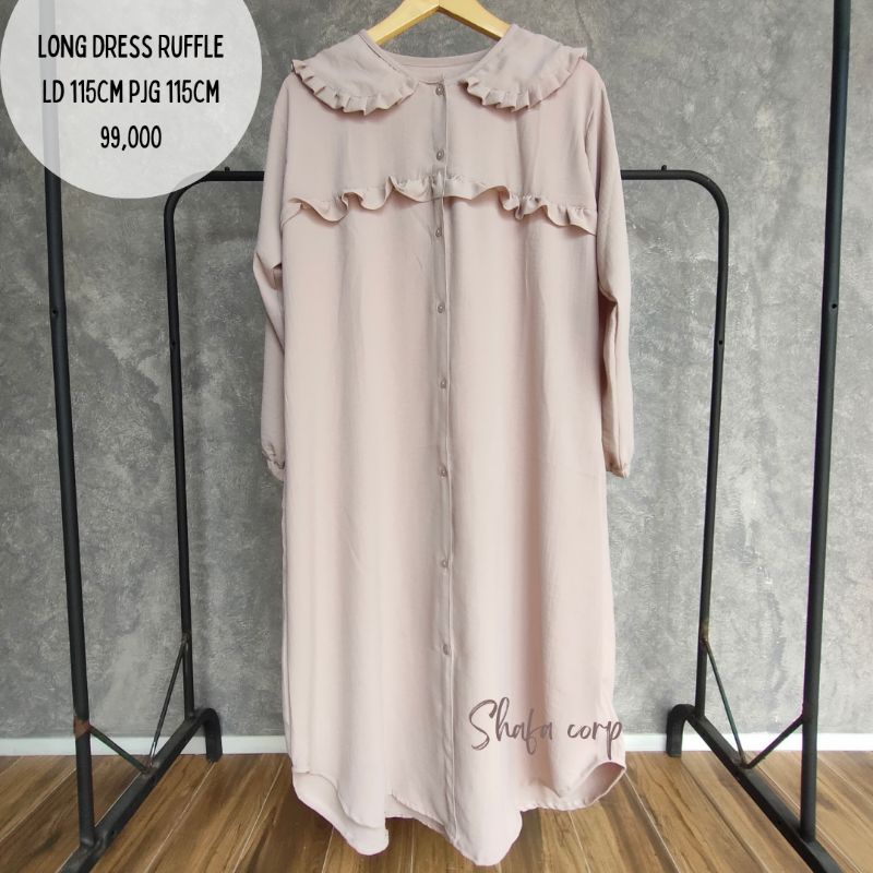 LONG TOP CRINCKLE LONG DRESS