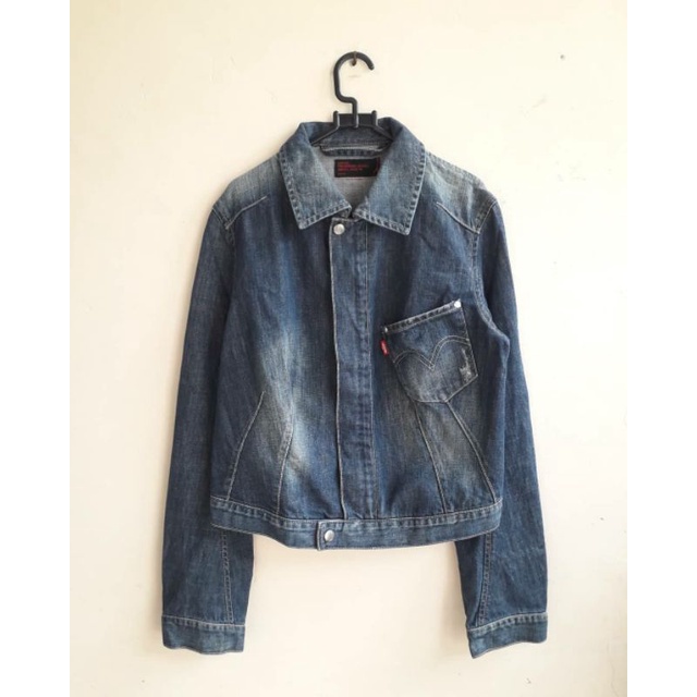 jaket jeans denim cewek Levis engineered second original