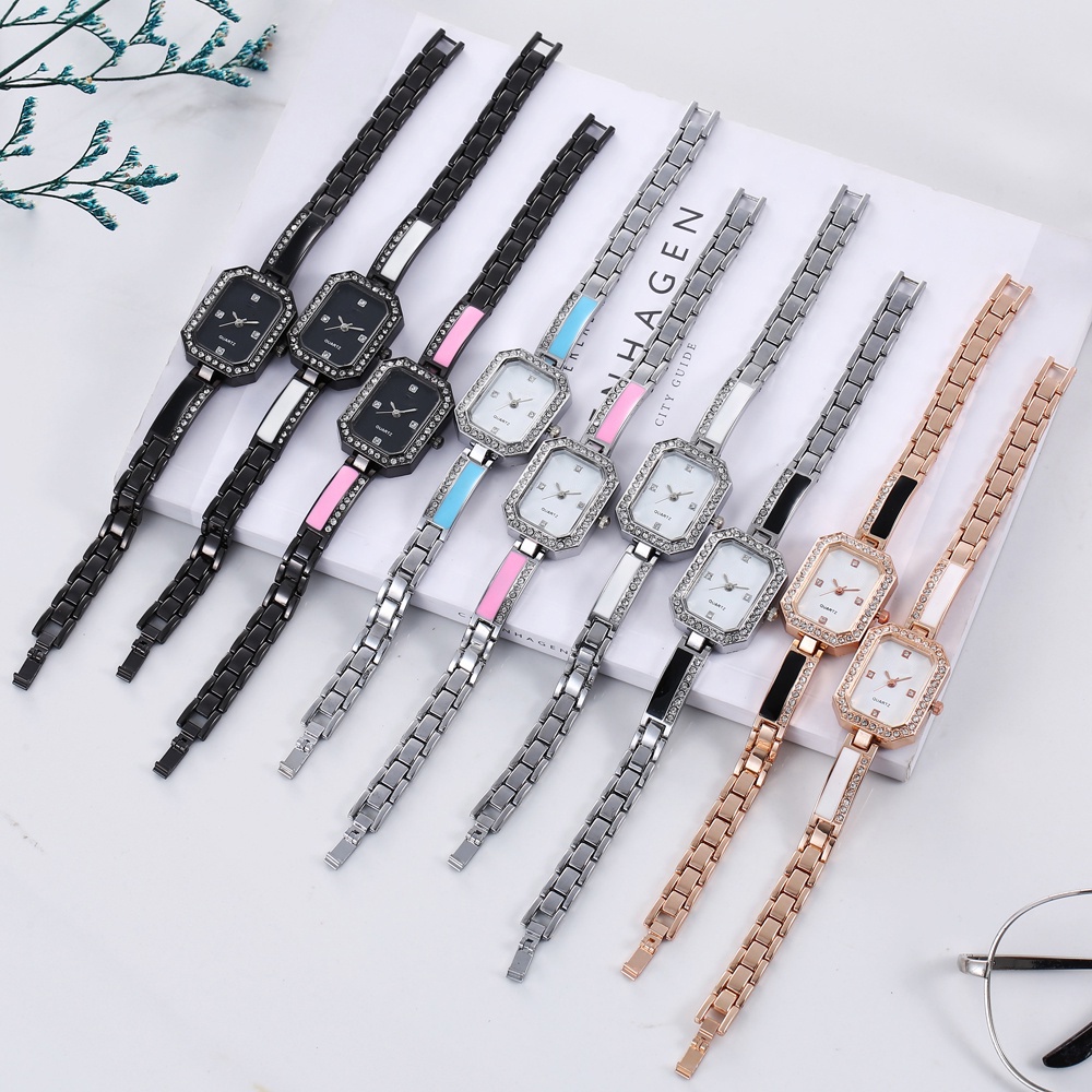COD Jam Tangan Quartz Strap  Analog Casual Gaya Retro Untuk Wanita Watch Korean Fashion W187-1