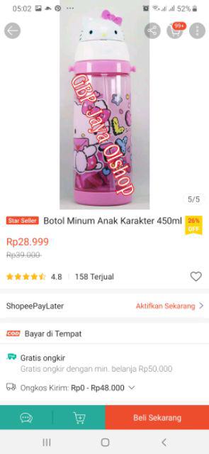 Botol Minum Anak Karakter 450ml