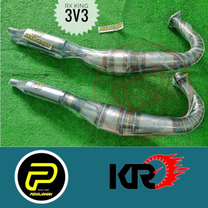 Knalpot Pekajaman Galvanish 3V3 RX King 100% Original