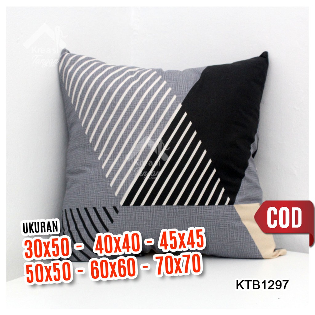 Sarung Bantal Sofa Ukuran 30x50, 40x40, 45x45, 50x50, 60x60, 70x70 - KTB1297