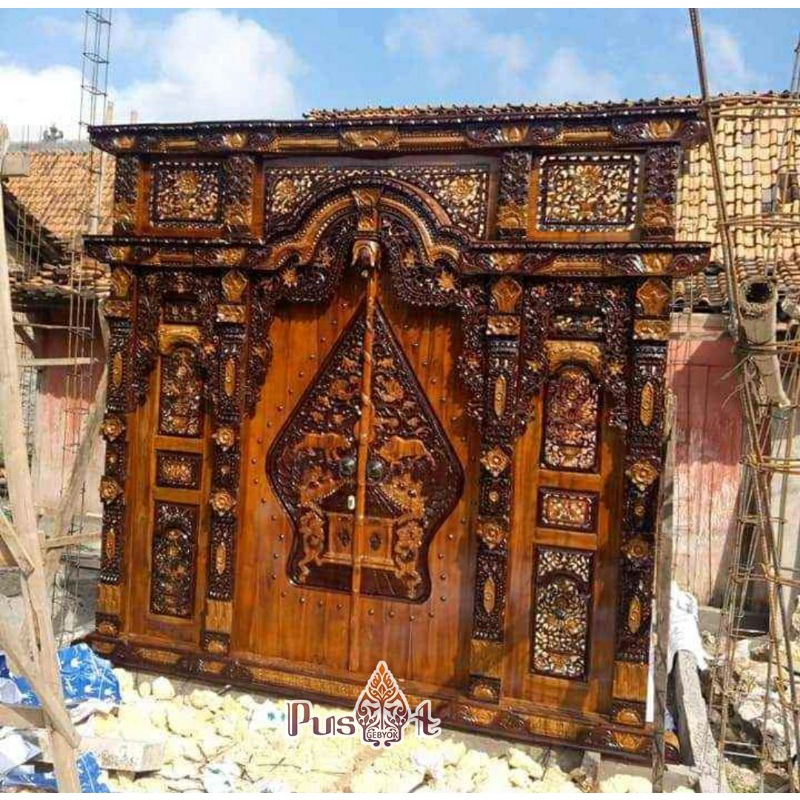 Gebyok 3 Meter Ukiran Jati Asli Jepara