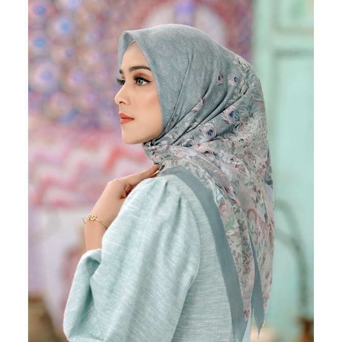 Buttonscarves Ederra Series - Green Milleu Voal