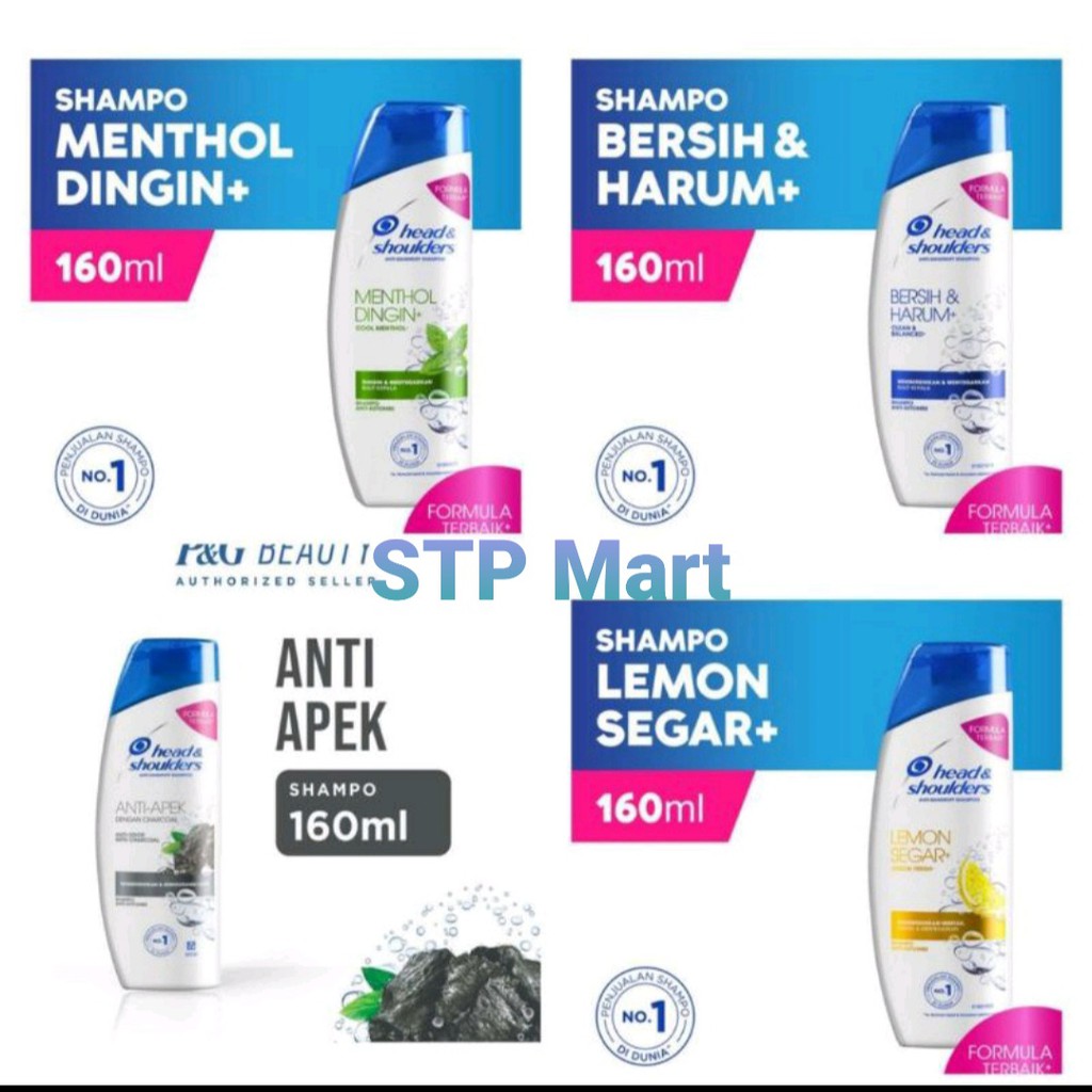 HEAD &amp; SHOULDERS ANTI DANDRUFF SHAMPOO 160ML ALL VARIANT