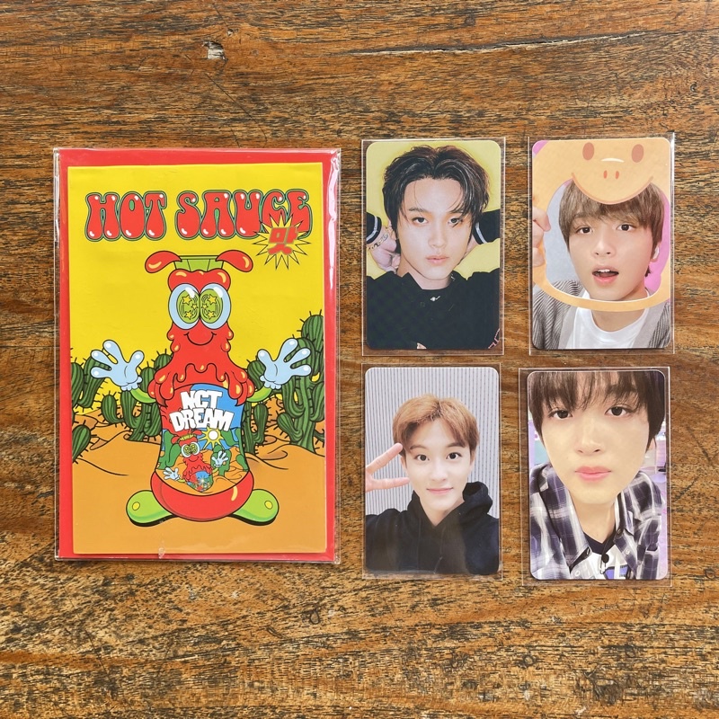 WTS READY PC HAECHAN POP UP CARD HOT SAUCE HOTSA SET PAIR PC MARK REGULATE WTS PHOTOCARD HAECHAN PLA