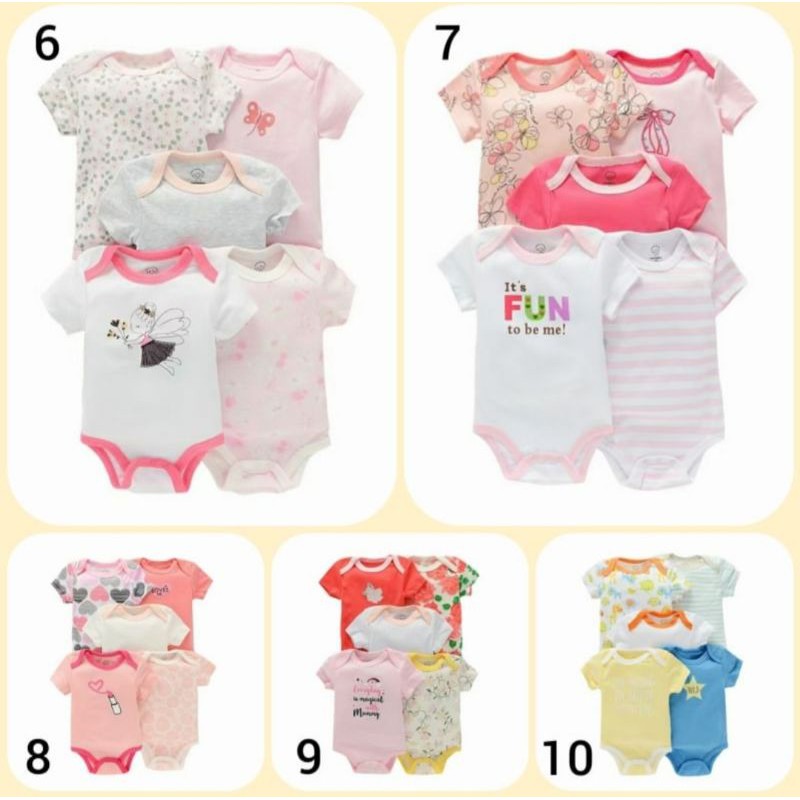 Jumper bayi isi 5, Jumper bayi import 5in1, jumper bayi laki laki perempuan