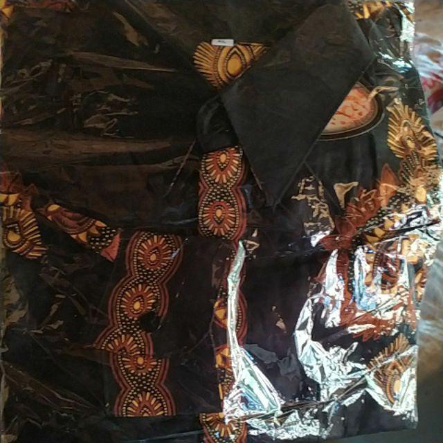 Kemeja Batik Pria Ppbtk07 Modern Lengan Panjang Casual Modis Trendy Masa Kini M L Xl Asli Pekalongan