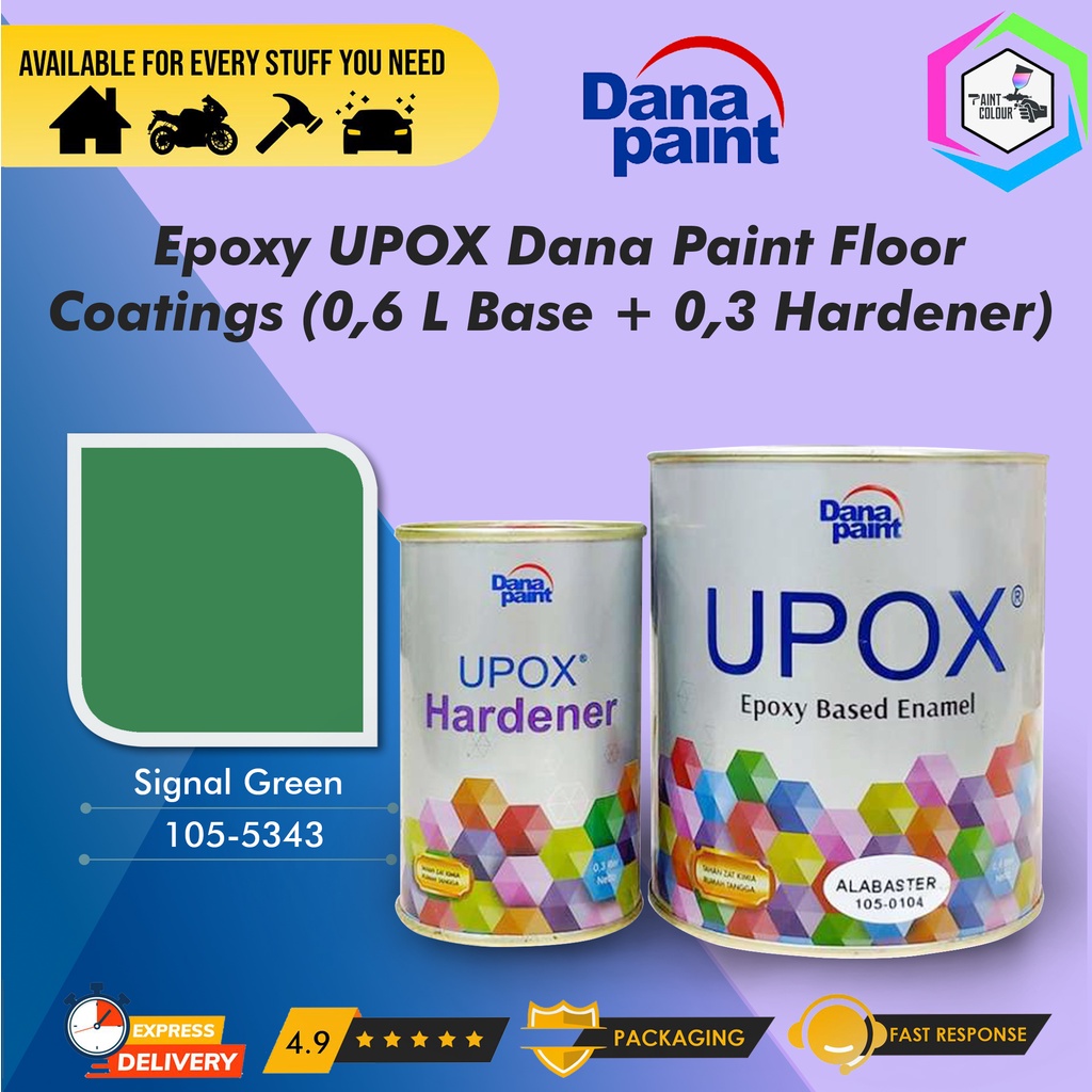 Cat Lantai Epoxy UPOX Dana Paint Floor Coatings - 5343 Signal Green