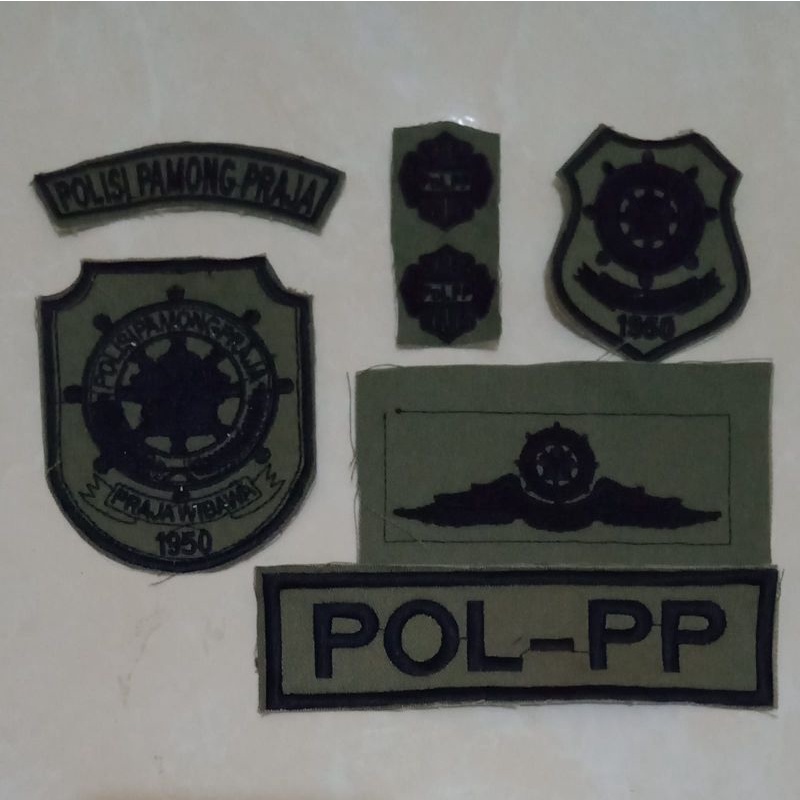 atribut bet bordir POL PP/ satpol PP