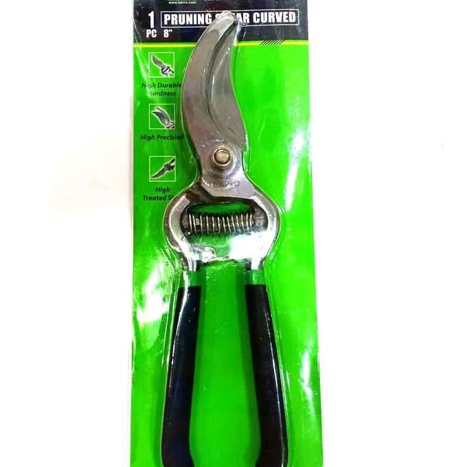 TEKIRO Gunting Dahan Bengkok 8 INCH Tekiro Pruning Shear Curved 8&quot; GD-PS1782