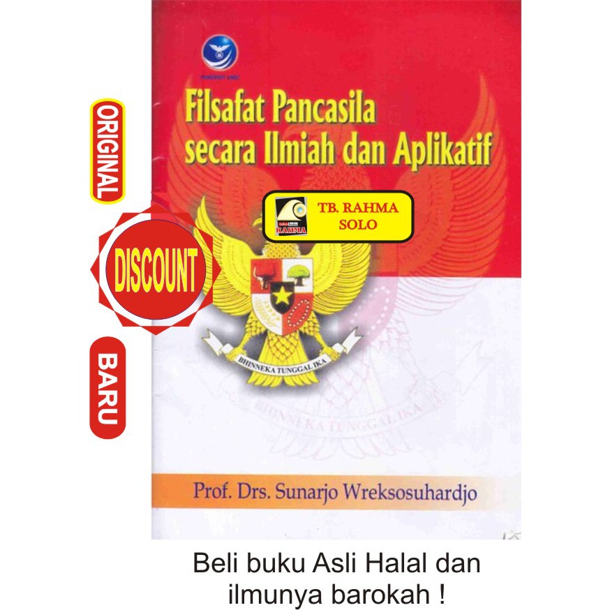 Filsafat Pancasila secara Ilmiah dan Aplikatif Sunarjo Wreksosuhardjo Andi Buku Original Asli Ori TO