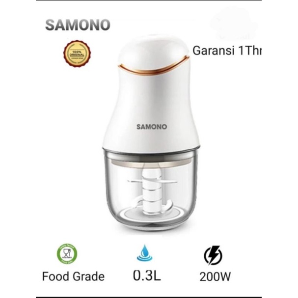 Chopper Mini SAMONO SW099 Food Processor Blender Daging 0.3L 200 Watt